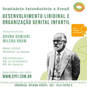 Seminário Introdutório a Freud: Desenvolvimento Libidinal e organização genital infantil