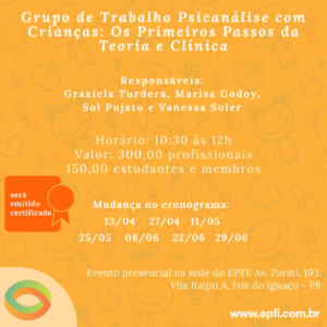 Grupo de Trabalho Psicanálise com Crianças