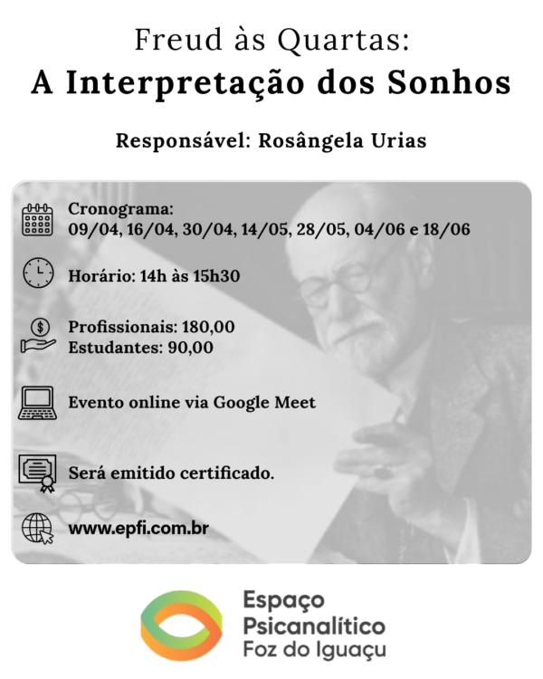 Freud às Quartas - A Interpretação dos Sonhos