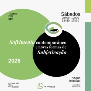 Sofrimento Contemporâneo e novas formas de subjetivação